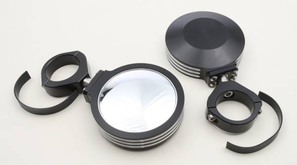 MODQUAD - BILLET SIDE MIRRORS ROUND BLACK 2" - Image 1