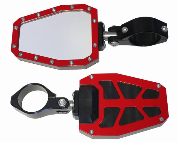 MODQUAD - SIDE MIRROR RED BEZEL PR - Image 1