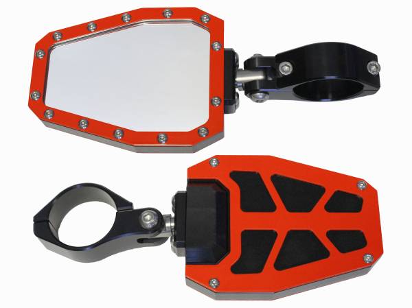 MODQUAD - SIDE MIRROR RED BEZEL PR 1.75" - Image 1