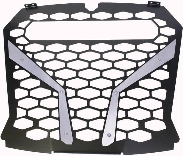 MODQUAD - FRONT GRILL SILVER POL RZR S WITH OUT 10" LIGHT - Image 1