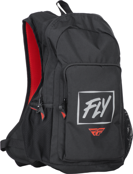 FLY RACING - JUMP PACK BACKPACK BLACK/GREY/RED - Image 1