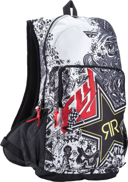 FLY RACING - JUMP ROCKSTAR BACKPACK BLACK/WHITE - Image 1