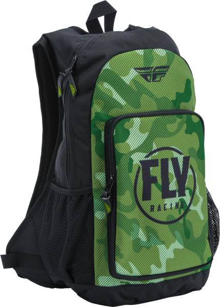 FLY RACING - JUMP PACK BACKPACK GREEN/BLACK CAMO - Image 1