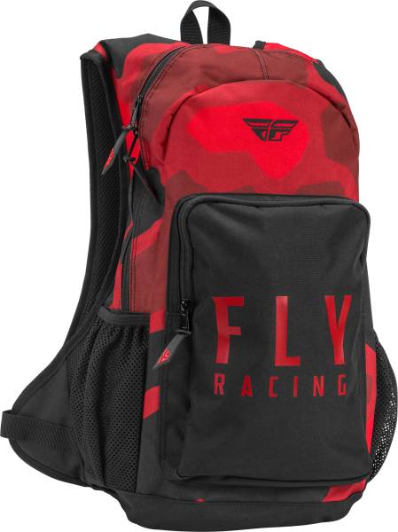 FLY RACING - JUMP PACK BACKPACK RED/BLACK CAMO - Image 1