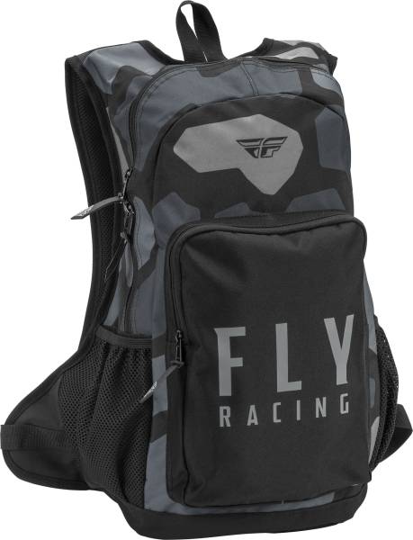 FLY RACING - JUMP PACK BACKPACK GREY/BLACK CAMO - Image 1