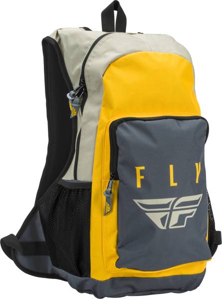 FLY RACING - JUMP PACK BACKPACK STONE/MUSTARD - Image 1