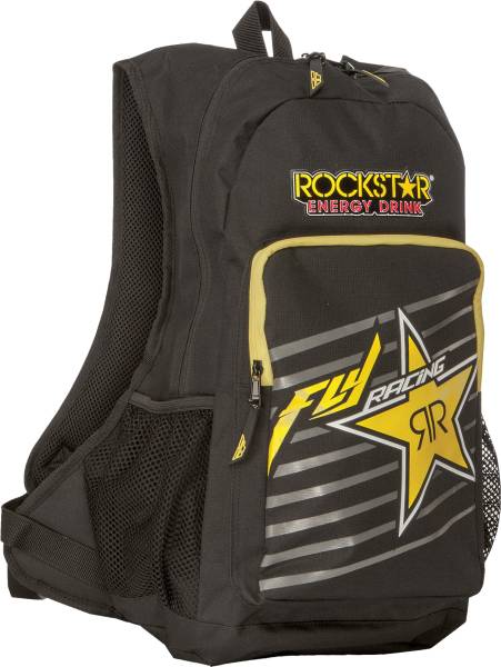 FLY RACING - ROCKSTAR JUMP BACKPACK BLACK/YELLOW 18"X14"X6" - Image 1