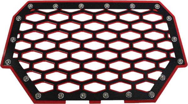 MODQUAD - 2-PANEL FRONT GRILL (BLACK/RED) - Image 1