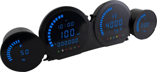 KOSO - LED GAUGES BLUE `14-18 TOURING MODELS - Image 1