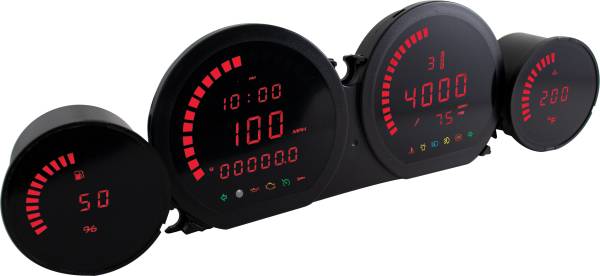 KOSO - LED GAUGES RED `14-18 TOURING MODELS - Image 1