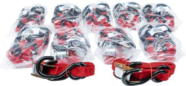 FIRE POWER - 1" TIE-DOWN RED 10/PAIRS - Image 1