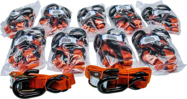 FIRE POWER - 1" TIE-DOWN ORANGE 10/PAIRS - Image 1