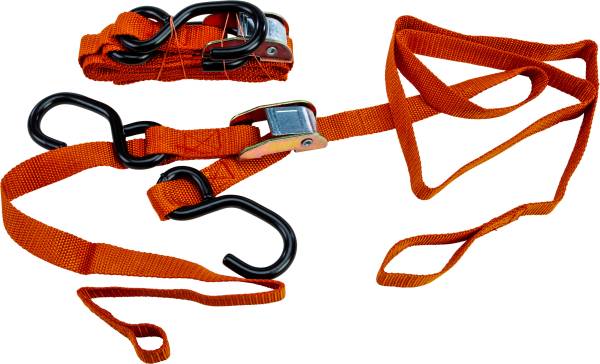 FIRE POWER - 1" TIE-DOWN ORANGE W/SOFT TIE 2/PK - Image 1