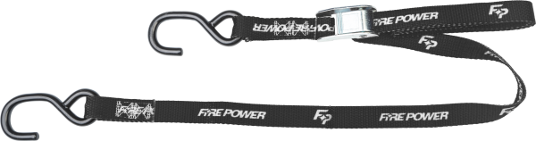 FIRE POWER - 1" TIE-DOWN BLACK 2/PK - Image 1