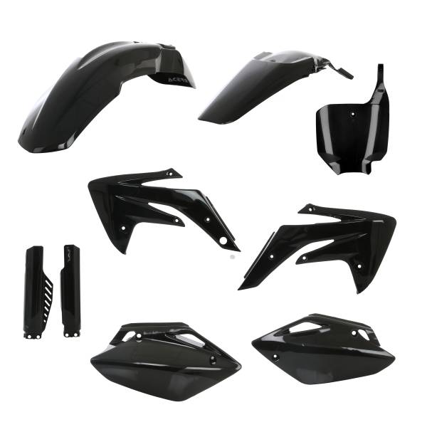 ACERBIS - FULL PLASTIC KIT HON BLACK - Image 1