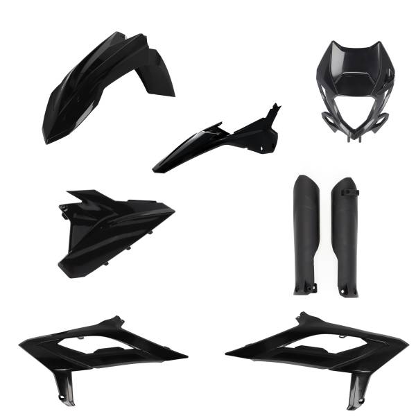 ACERBIS - FULL PLASTIC KIT BETA BLACK - Image 1