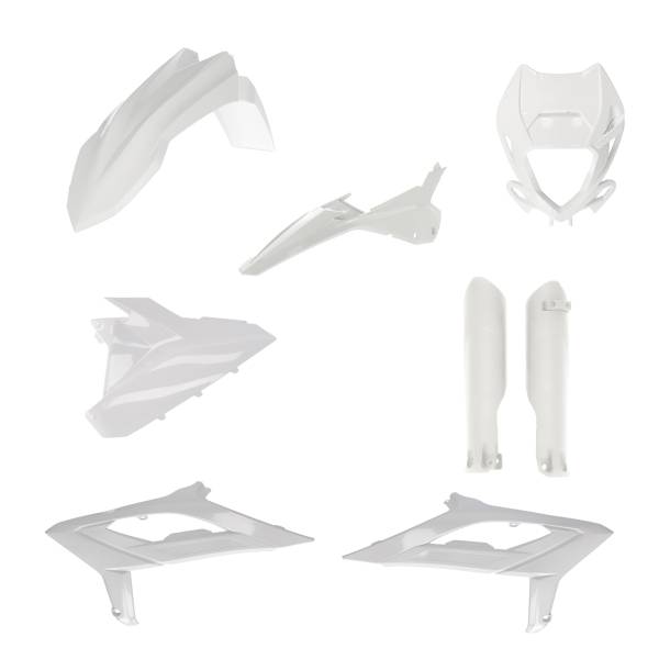 ACERBIS - FULL PLASTIC KIT BETA WHITE - Image 1