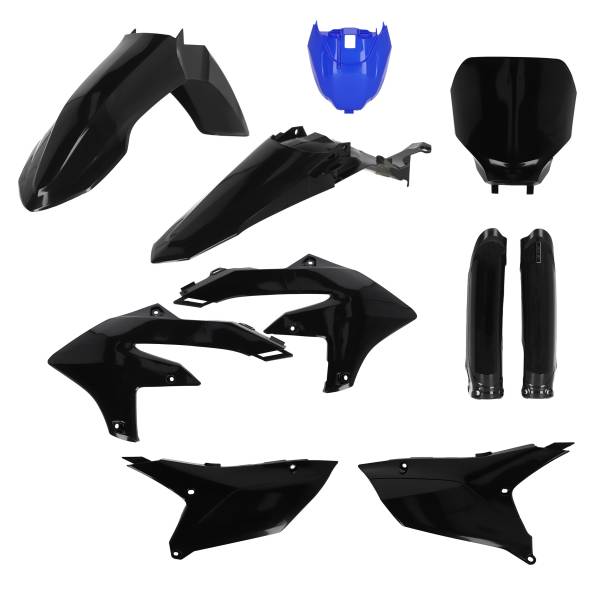 ACERBIS - FULL PLASTIC KIT MONSTER BLACK/BLUE YAM - Image 1