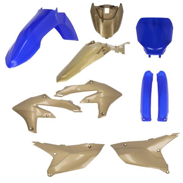 ACERBIS - FULL PLASTIC KIT BLUE/GOLD YAM - Image 1