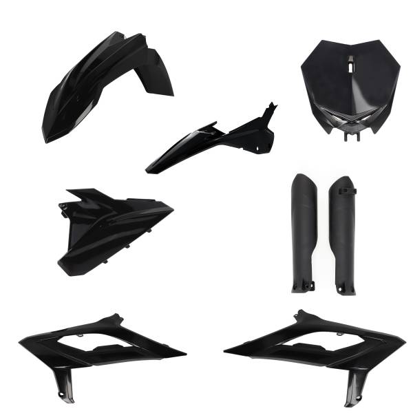 ACERBIS - FULL PLASTIC KIT BETA BLACK - Image 1