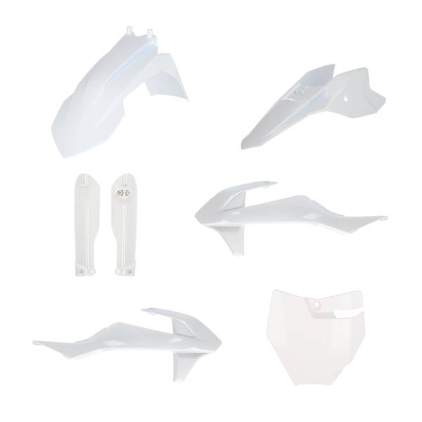 ACERBIS - FULL PLASTIC KIT WHITE GAS/KTM - Image 1