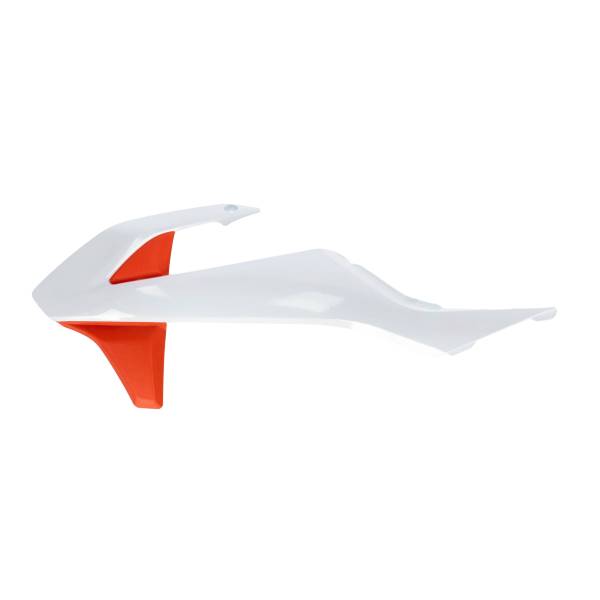 ACERBIS - RADIATOR SHROUDS WHITE/ORANGE KTM - Image 1