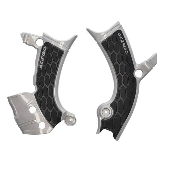 ACERBIS - X-GRIP FRAME GUARD SILVER/BLACK YAM - Image 1