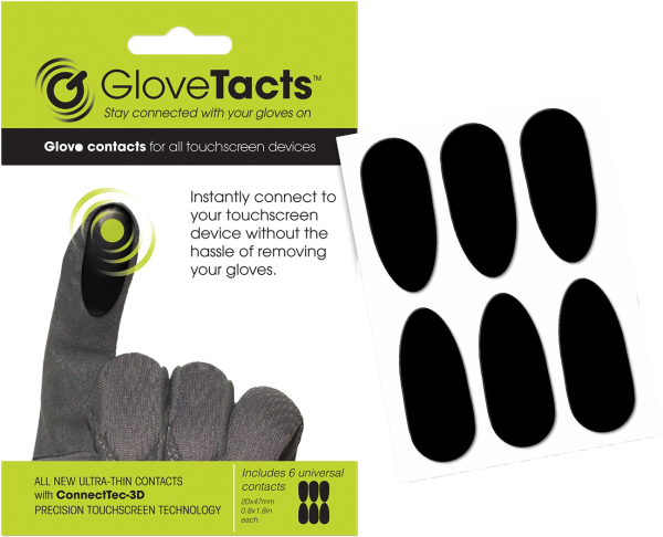 GLOVETACTS - TOUCHSCREEN STICKERS FOR GLOVES 10/PK - Image 1