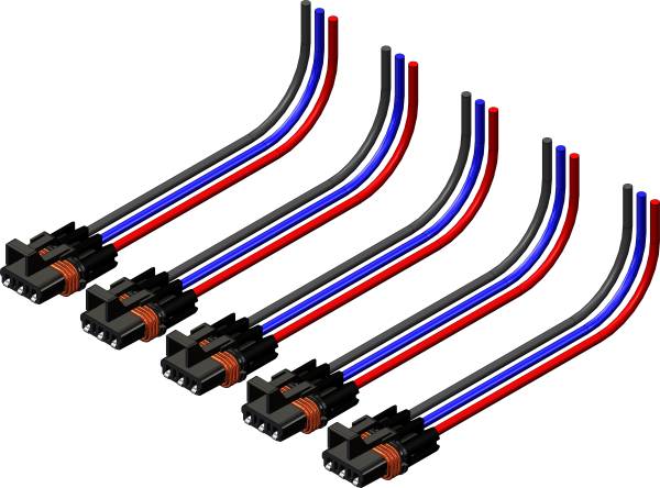 KFI - 3-PIN HARNESS 5/PK POL - Image 1