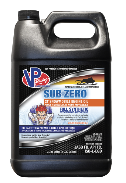 VP RACING - SUB-ZERO SYN 2T SNOWMOBILE OIL - Image 1