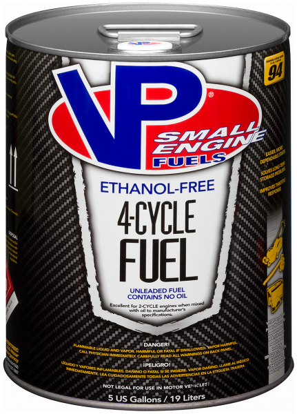 VP RACING - SEF94 VP FUEL 5 GAL ETHO-FREE SMALL ENGINE 4-CYCLE FUEL - Image 1