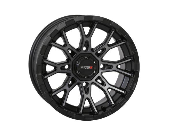 SYSTEM 3 - ST6 WHEEL 12X7 4+3 (+10MM) 4/110 MATTE DARK TINT - Image 1