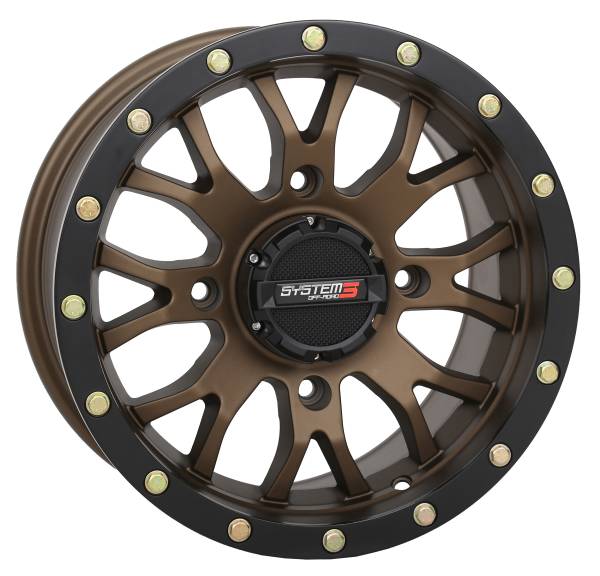 SYSTEM 3 - ST3 WHEEL 14X7 5+2 (+30MM) 4/110 MATTE BRONZE/BLACK - Image 1