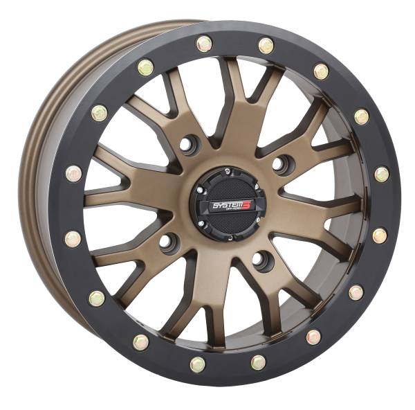 SYSTEM 3 - SB4 BL WHEEL 14X7 6+1 (+45MM) 4/137 MATTE BRONZE/BLACK - Image 1