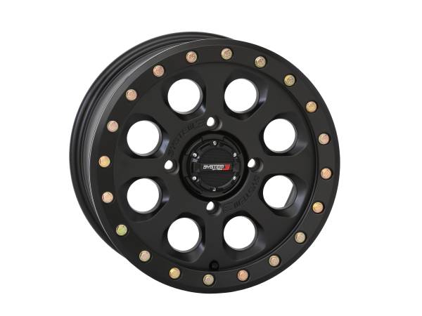 SYSTEM 3 - SB7 BL WHEEL 14X7 4+3 (+10MM) 4/137 MATTE BLACK - Image 1