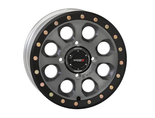 SYSTEM 3 - SB7 BL WHEEL 14X7 4+3 (+10MM) 4/137 MATTE TITANIUM - Image 1