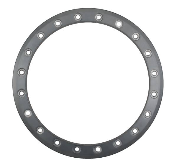 SYSTEM 3 - SB8-SB9 15" BEADLOCK RING 10MM 20-HOLE GLOSS BRUSHED GRY - Image 1