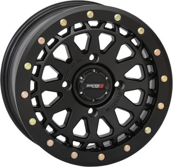 SYSTEM 3 - SB6 BL WHEEL 15X7 4+3 (+10MM) 4/137 MATTE BLACK - Image 1