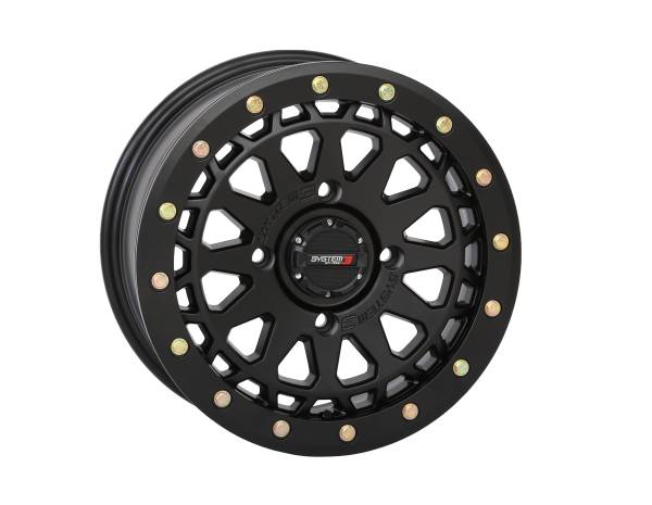 SYSTEM 3 - SB6 BL WHEEL 15X7 5+2 (+38MM) 4/137 MATTE BLACK - Image 1