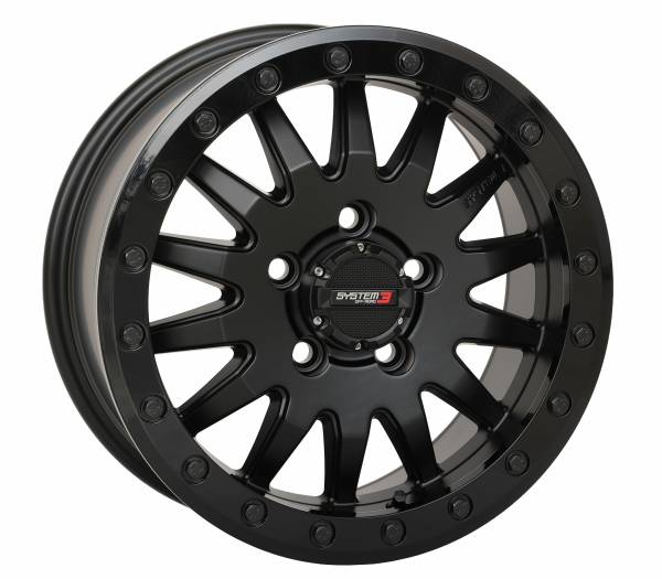 SYSTEM 3 - SB8 WHEEL 15X7 5+2 (+38MM) 5/4.5 MATTE BLACK - Image 1