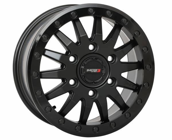 SYSTEM 3 - SB8 WHEEL 15X7 5+2 (+38MM) 6/5.5 MATTE BLACK - Image 1