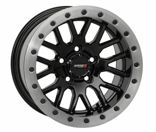 SYSTEM 3 - SB9 WHEEL 15X9 5+4 (+10MM) 5/4.5 GLOSS BLACK - Image 1