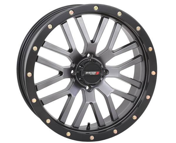 SYSTEM 3 - ST3 WHEEL 20X7 4+2.5 (+10MM) 4/137 MATTE GUNMETAL GREY/BLAC - Image 1