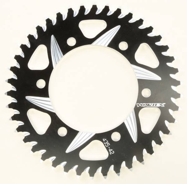 VORTEX - REAR CAT5 SPROCKET ALUMINUM 42T-520 BLK KAW/SUZ/YAM - Image 1