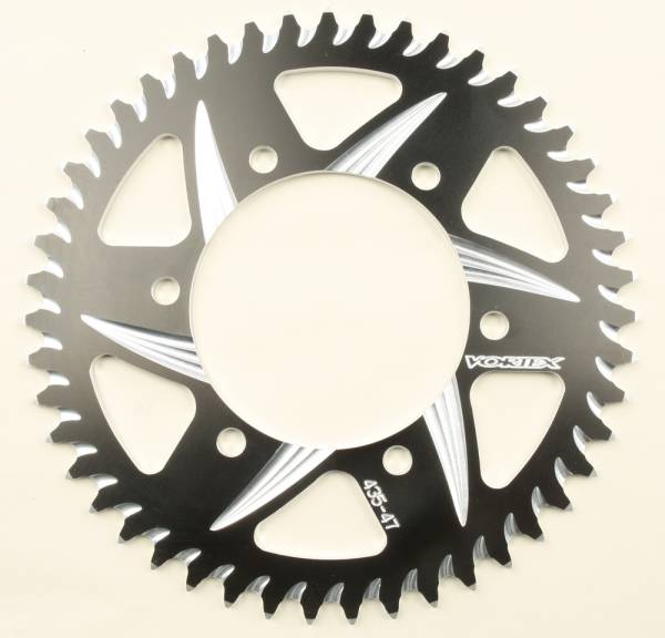 VORTEX - REAR CAT5 SPROCKET ALUMINUM 47T-520 BLK KAW/SUZ/YAM - Image 1