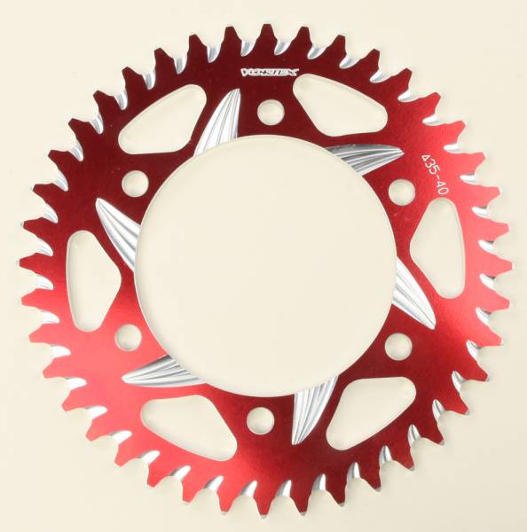 VORTEX - REAR CAT5 SPROCKET ALUMINUM 40T-520 RED KAW/SUZ/YAM - Image 1