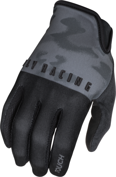 FLY RACING - MEDIA GLOVES BLACK/GREY CAMO 2X - Image 1