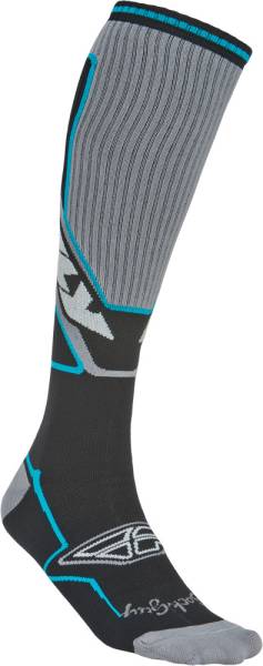 FLY RACING - MOTO SOCK THIN BLACK/BLUE L-X - Image 1