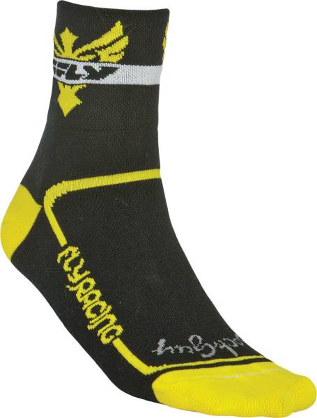 FLY RACING - ACTION SOCK YELLOW/BLACK L-X - Image 1