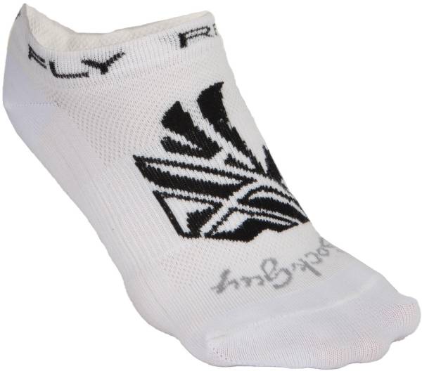 FLY RACING - NO SHOW SOCKS WHITE L/X - Image 1